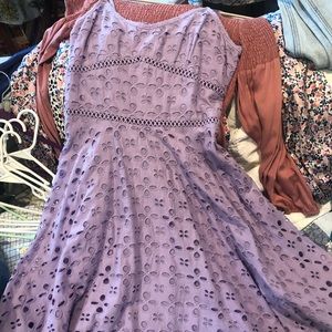 Lavender eyelet dress